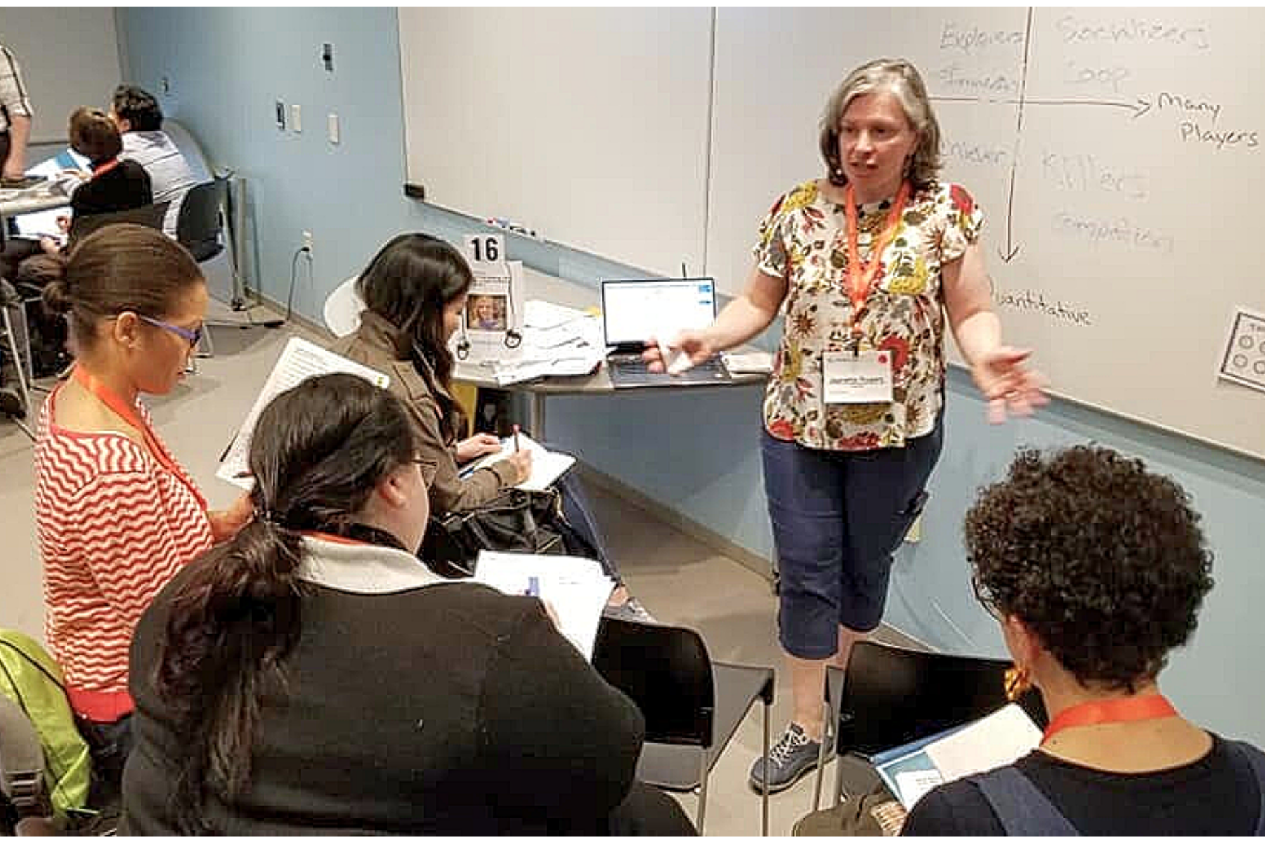 Facilitator leading an interactive workshop session